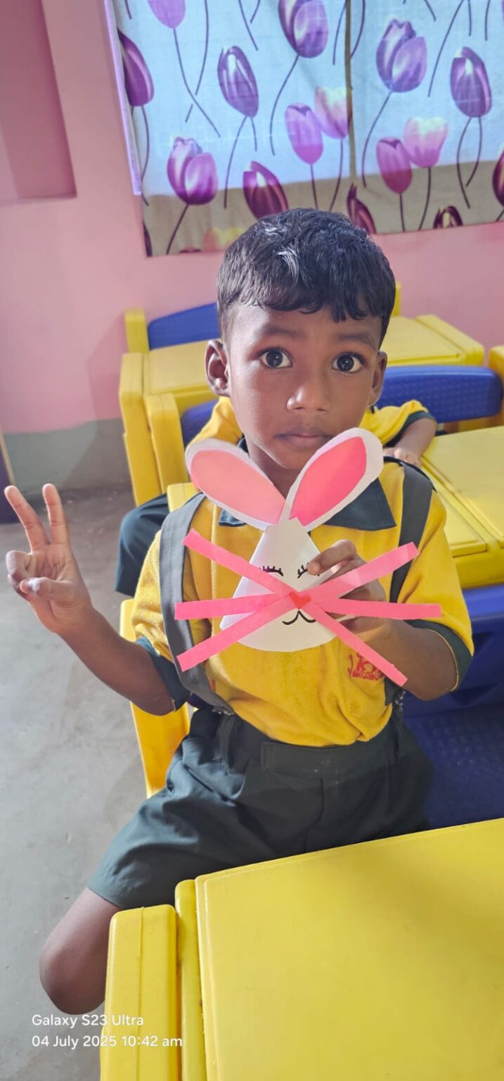 Students having a healthy snack.
